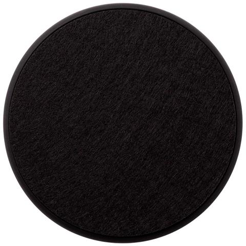 Set Di 6 Sottobicchieri Rotondi In Silicone E Feltro Con Supporto - Resistenti Al Calore E Antiscivolo Black - Foto 4