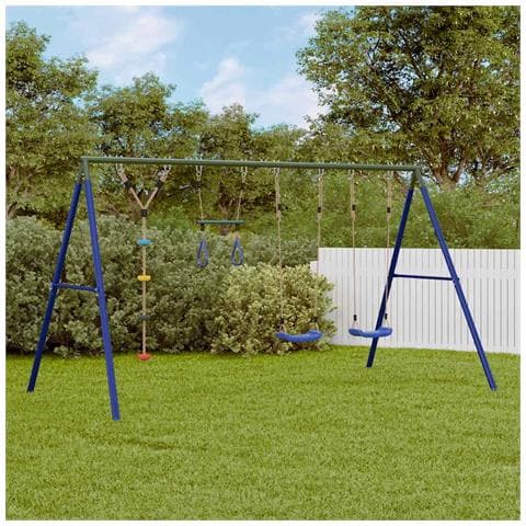 Set Gioco da Esterno con Altalene Trapezio e Altalena a Disco - Foto 2