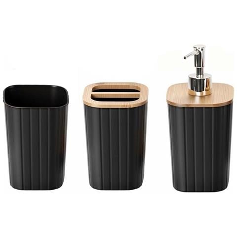 Set Di Accessori Da Bagno 5 Pezzi Portaspazzolino E Bicchiere - Foto 2