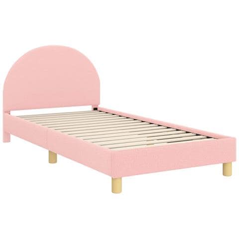 Struttura letto bambini con testata Rosa 90 x 190 cm - Foto 1