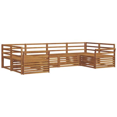 Set divani 6 pcs Naturale Legno di Acacia Massello - Foto 1