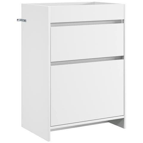Mobiletto da Bagno Sotto Lavabo Bianco 56 x 37,5 x 81 cm - Foto 1