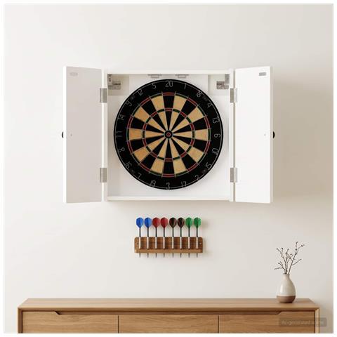 Armadio per Dartboard BREDA Bianco Lucido 52,5 x 10,5 x 53,5 cm - Foto 2
