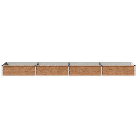 Letto rialzato da giardino Marrone legno 320 x 80 x 24 cm - Foto 2