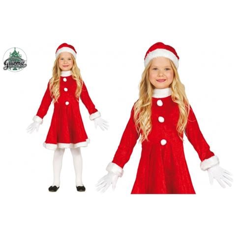 Costume Da Mamma Natale - Per Bambine Alti 108/116 Cm - Foto 1
