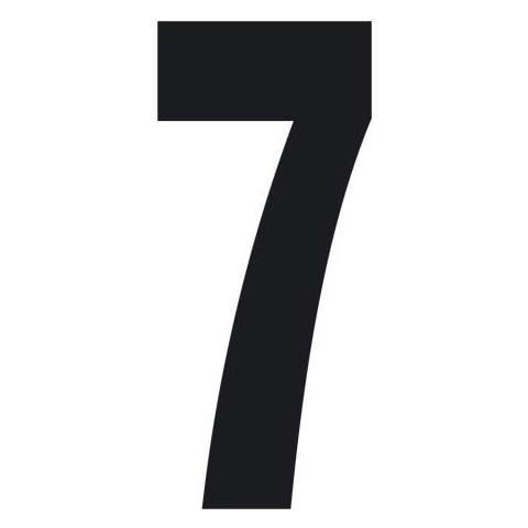 Numero7ades. T-6 8x3,5 Cm Nero - Foto 2