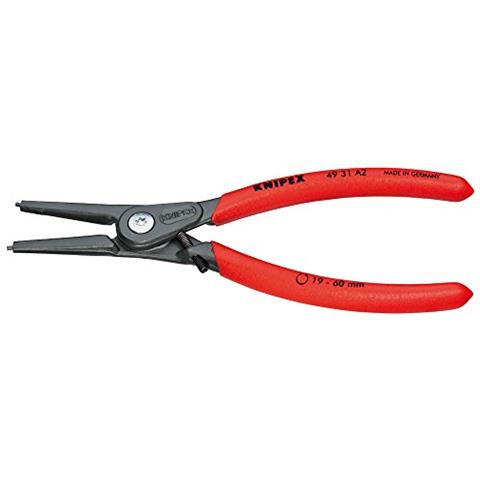 Pinza di precisione per anelli di Sicurezza per anelli di Sicurezza esterni su alberi con apertura di MECCANISMO limitazione / chiusura Pinza (180 mm) 49 31 A2 - Foto 1