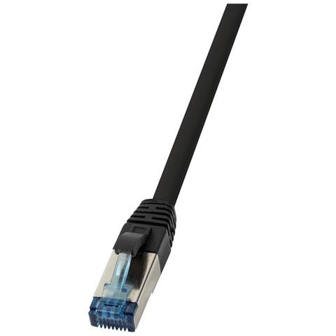 vers Cavo Patch Cat. 6a S / ftp Pur Ip20 Uv 5m Nero Nero 5 Metri - Foto 1
