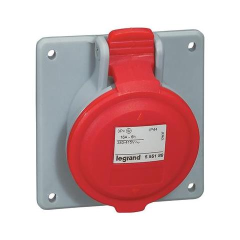 Presa Cee Da Pannello Inclinata 3p+n+t 3x16a+nt 400v Ip44 555189 - Foto 1