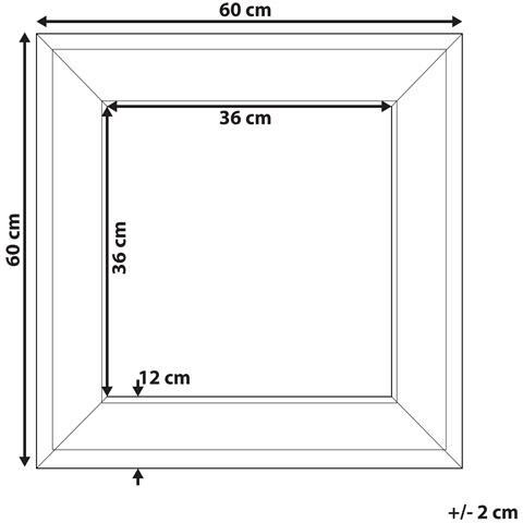 Specchio Da Parete 60 X 60 Cm Plerin Oro - Foto 24