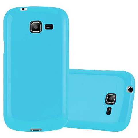 Custodia Compatibile Con Samsung Galaxy Trend Lite In Jelly Celeste - Coperchio Protettivo In Silicone Tpu Flessibile - Foto 1