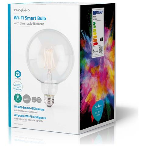5w 500lm E27 Globe Shaped Led Wi-fi Connected Filament Bulb, Trasparente - Foto 14