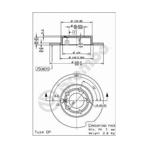 Set Dischi Freno 08.7165.11 - 2 Pezzi - Foto 2