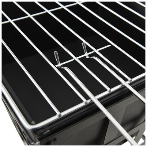 Braciere e Barbecue 2 in 1 34x34x48 cm in Acciaio - Foto 2