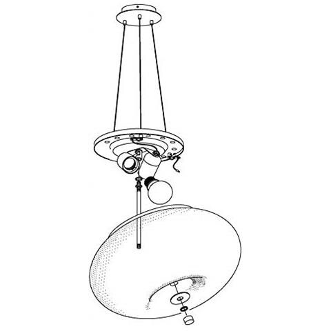 86813, Camera da letto, Cucina, Soggiorno, Nichel, Bianco, E27, 120W, AC - Foto 2