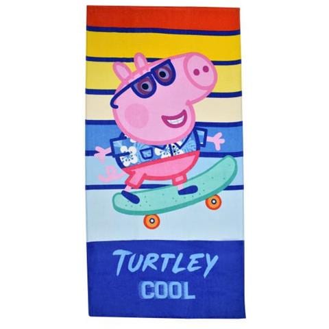 Telo Bagno Peppa Pig Junior 70 X 140 Cm Cotone Rosa - Foto 1