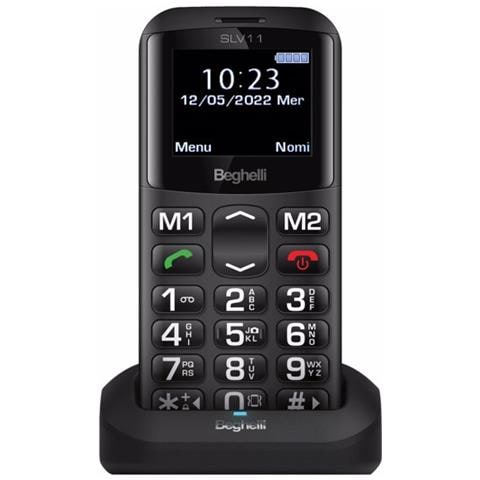 Salvavita SLV11Senior Phone Display 1.77" con Tasti Grandi + Tasto SOS Colore Nero Italia - Foto 1