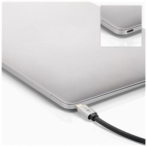 60174 Cavo E Adattatore Video 2 M Usb Tipo-c Hdmi Nero, Argento - Foto 3