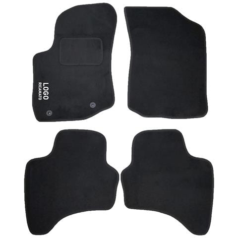 Tappetini Auto Compatibili Per C1 Dal 2014 | Tappeti Sagomati | In Moquette Nera | Logo Ricamato Battitacco E 2 Clip Di Fissaggio | Accessori Interni - Foto 1