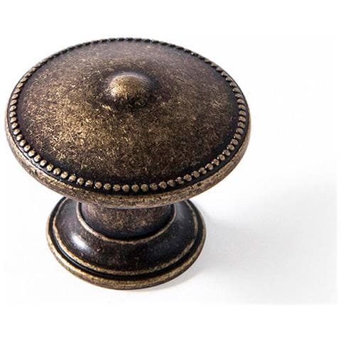 Pomo 3121 Dorato Ø 30 X 24 Mm Metallo 4 Pezzi Consumato - Foto 1