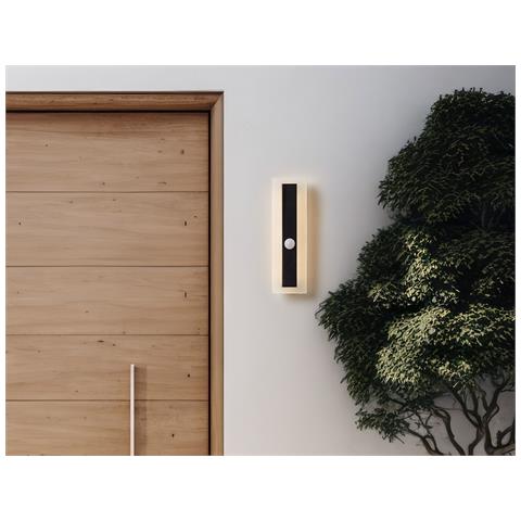 Applique A Led Per Esterni Savane Con Sensore Di Movimento Nero - Foto 1