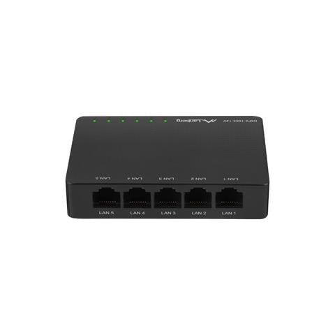 DSP2-1005-12V switch di rete Non gestito Gigabit Ethernet (10/100/1000) Nero - Foto 1