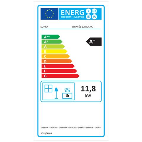 Stufa A Pellet Di Legno Nero Da 11,9kw - Orphee 12 Noir - Foto 5