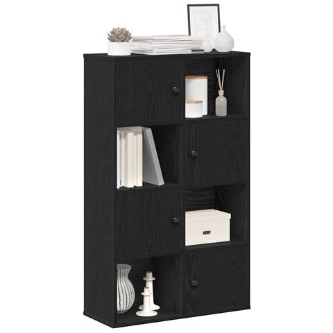 Libreria Rovere Nero 60x24x101,5 Cm In Legno Multistrato - Foto 1