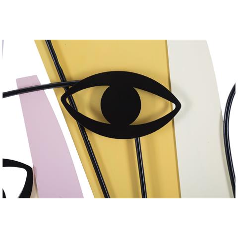 Decorazione In Metallo 3d Occhi - Multicolore - Metallo - 120x2x72 Cm - Foto 2