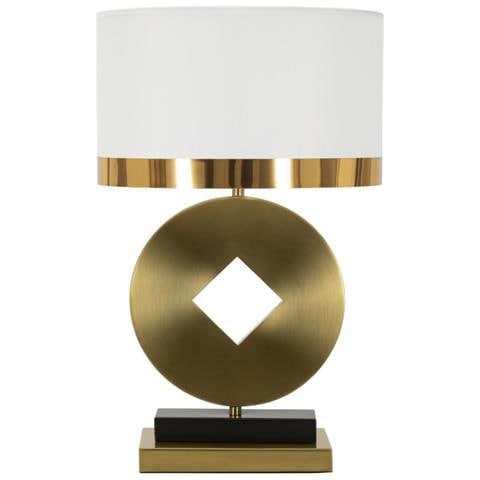 Lampada Da Tavolo Mf143 - Oro - Metallo - 30x30x53 Cm - Foto 1