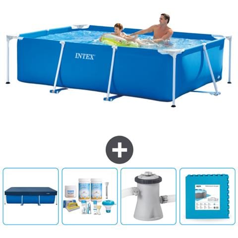 Piscina Fuori Terra - Rettangolo - 260x160x65 Cm - Blu - Include Accessori Coordinati Cb2 - Foto 1