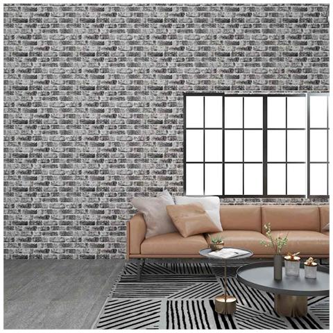 Lusso Casadino -  Pannelli Murali 3d Con Mattoni Grigio Scuro 10 Pz Eps - Foto 8