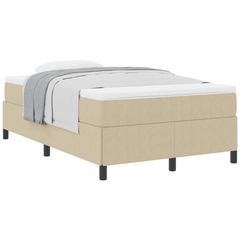 Struttura letto  Verde Chiaro Grigio 120x200 cm Tessuto a Coste - Foto 1