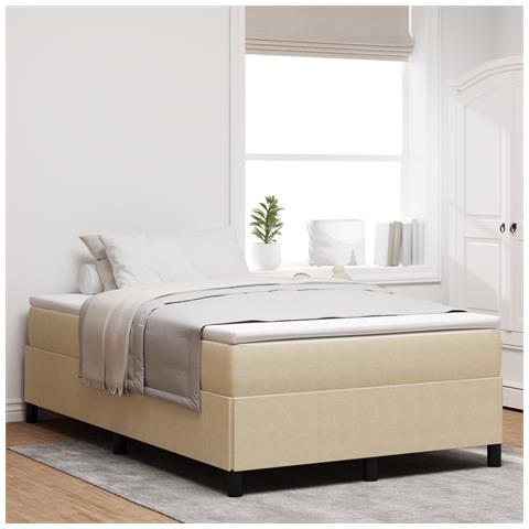 Struttura letto  Verde Chiaro Grigio 120x200 cm Tessuto a Coste - Foto 2