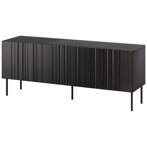 Armadio RTV ISLA 150,5x40x60 nero opaco - Foto 1