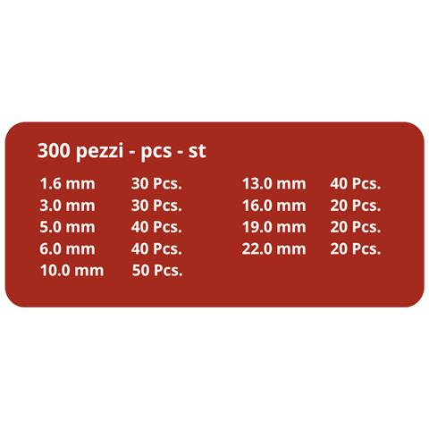Assortimento Anelli Seeger 300 Pezzi Da 1,6mm A 22mm - Foto 2