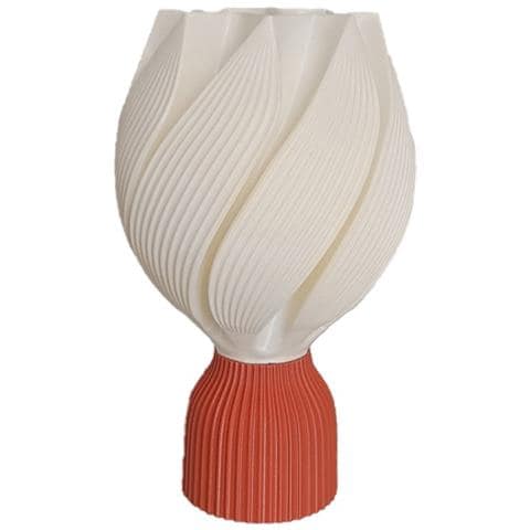 Lampada Da Tavolo Usb Dimmerabile Stampata In 3d Con Base Artistica - Moderna Luce Notturna Da Comodino - Foto 1