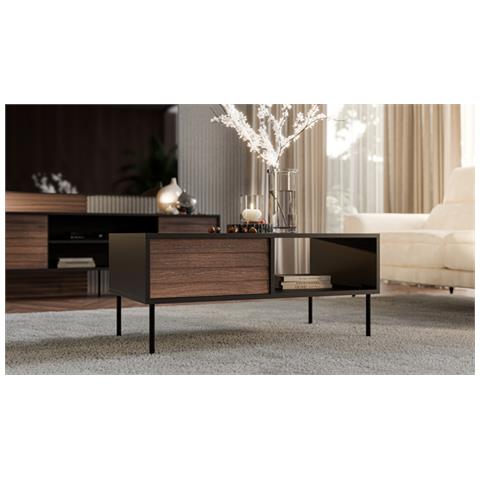 CORTINA 490317 tavolino da caffè, comodino e consolle da soggiorno Tavolo da caffè Forma rettangolare 4 gamba /gambe - Foto 4