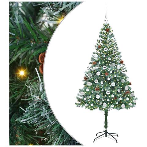 Albero di Natale artificiale Verde 180 cm PVC e Acciaio - Foto 1