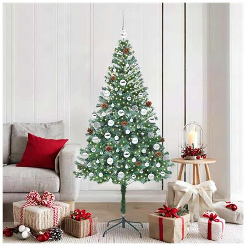 Albero di Natale artificiale Verde 180 cm PVC e Acciaio - Foto 2