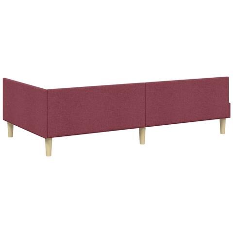Struttura Letto Angolare con Materasso 2 pcs Grigio Tessuto - Foto 9
