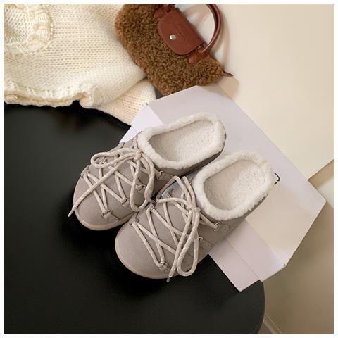 Pantofole Calde In Montone Stile Birkenstock Con Lacci - Comfort E Stile Gray 39 - Foto 2
