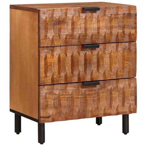 Armadio da Notte con cassetto Marrone 50 x 33 x 62 cm - Foto 1