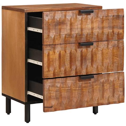 Armadio da Notte con cassetto Marrone 50 x 33 x 62 cm - Foto 2