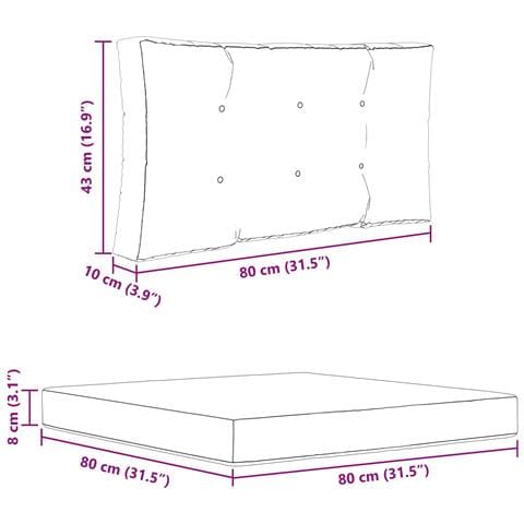 Cuscino per divano da esterno 2 pcs Design a foglia Poliestere - Foto 9