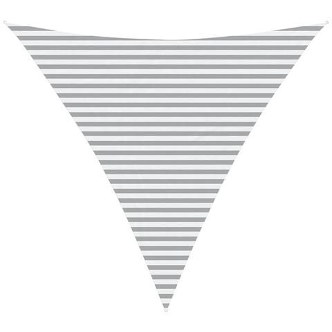 Vela da ombra solare Grigio chiaro e bianco 4,5 x 4,5 x 4,5 m - Foto 1