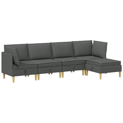 Set di divani modulari con spazio di archiviazione 5 pcs - Foto 1