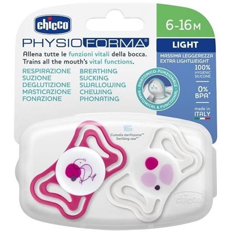 Succhietto Light Rosa Silicone 6-16 Mesi 2 Pezzi - Foto 1