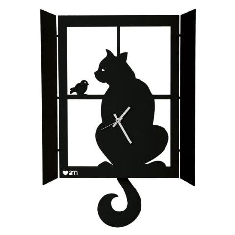 Orologio Da Parete Design Gatto Alla Finestra - Foto 2