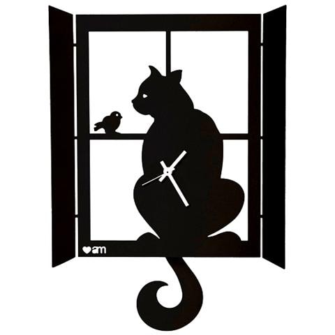 Orologio Da Parete Design Gatto Alla Finestra - Foto 1